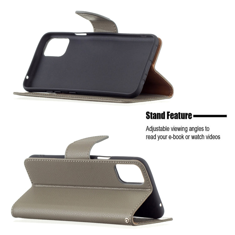 For LG K42 Litchi Texture Pure Color Horizontal Flip Leather Case with Holder & Card Slots & Wallet & Lanyard