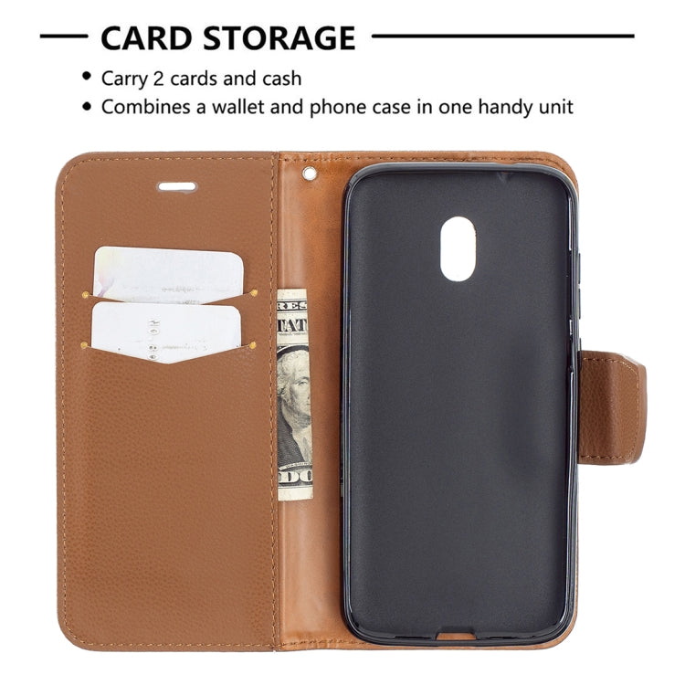 For Nokia C1 Plus Litchi Texture Pure Color Horizontal Flip Leather Case with Holder & Card Slots & Wallet & Lanyard