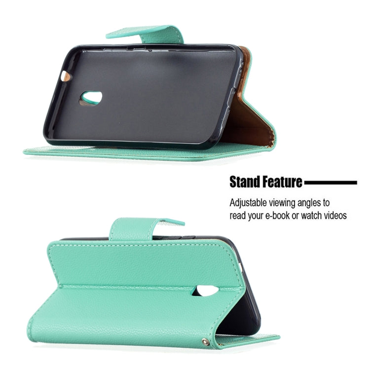 For Nokia C1 Plus Litchi Texture Pure Color Horizontal Flip Leather Case with Holder & Card Slots & Wallet & Lanyard