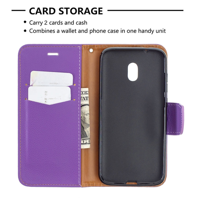 For Nokia C1 Plus Litchi Texture Pure Color Horizontal Flip Leather Case with Holder & Card Slots & Wallet & Lanyard