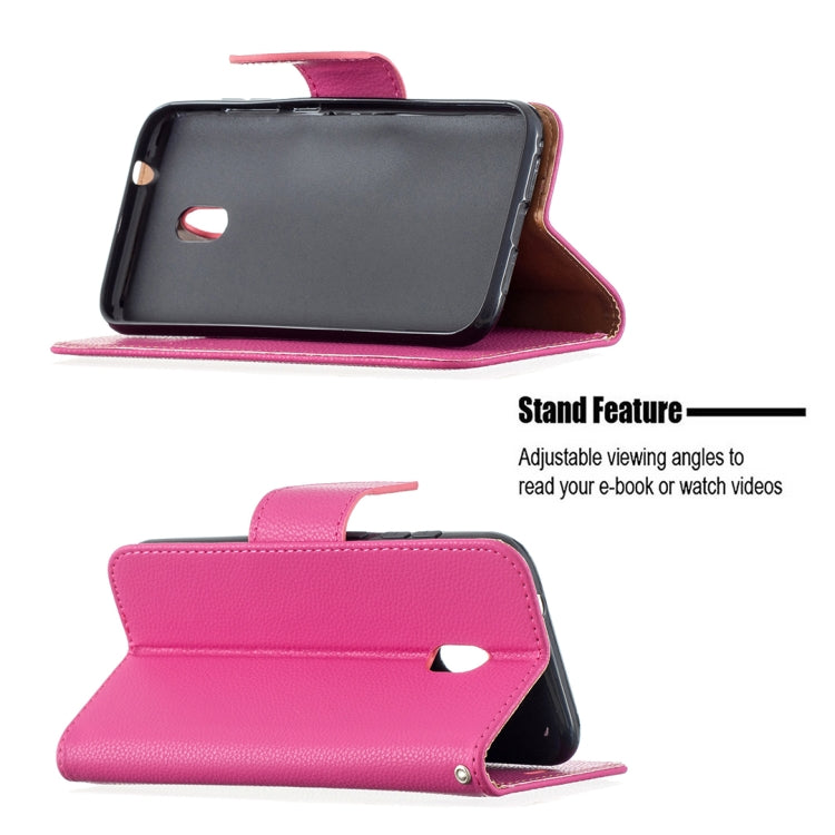 For Nokia C1 Plus Litchi Texture Pure Color Horizontal Flip Leather Case with Holder & Card Slots & Wallet & Lanyard