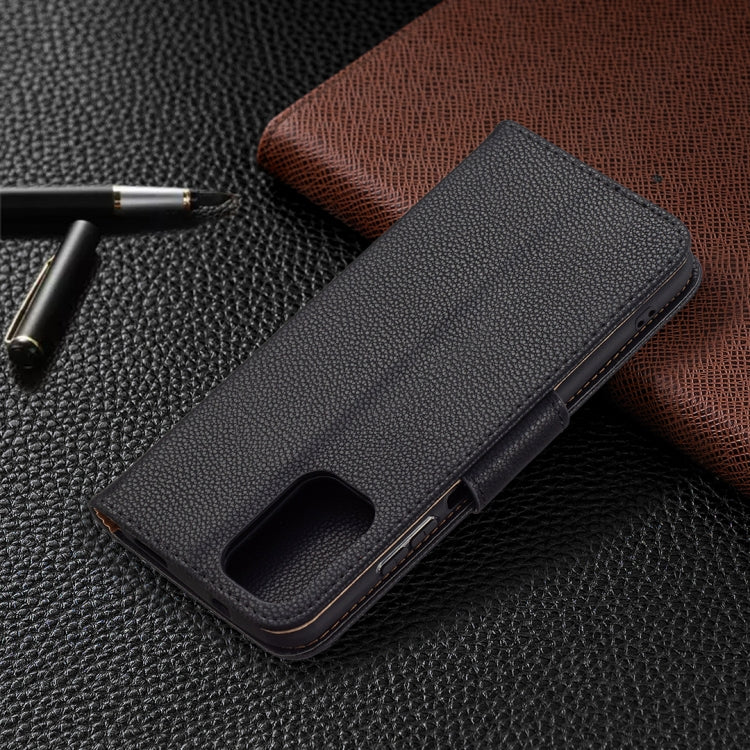 For Xiaomi Redmi Note 10 4G Litchi Texture Pure Color Horizontal Flip Leather Case with Holder & Card Slots & Wallet & Lanyard