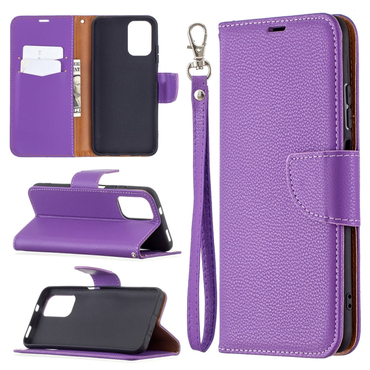 For Xiaomi Redmi Note 10 4G Litchi Texture Pure Color Horizontal Flip Leather Case with Holder & Card Slots & Wallet & Lanyard