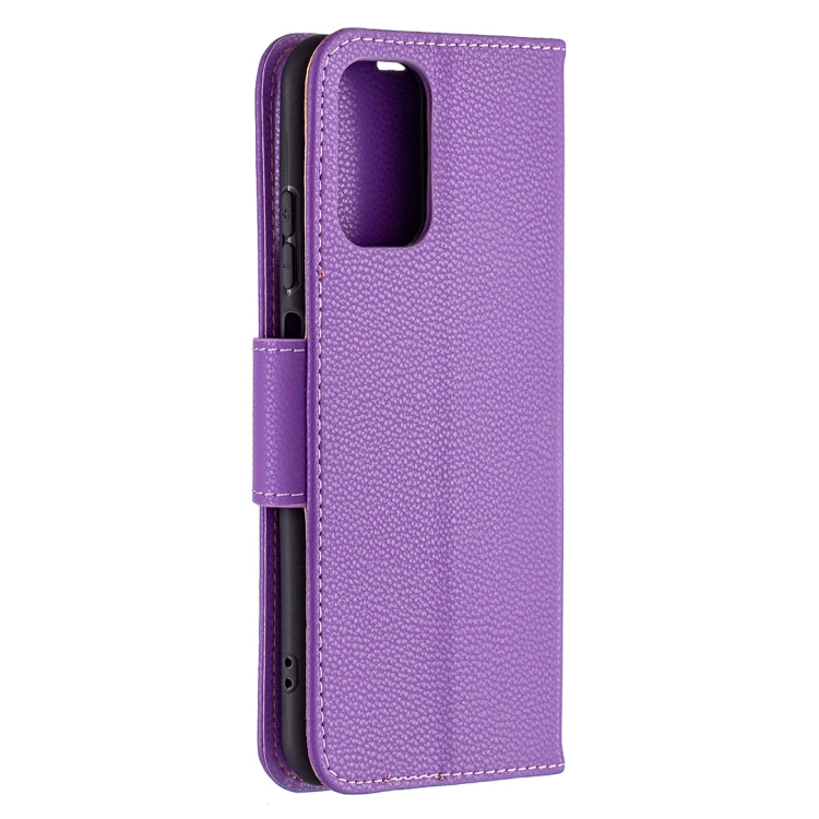 For Xiaomi Redmi Note 10 4G Litchi Texture Pure Color Horizontal Flip Leather Case with Holder & Card Slots & Wallet & Lanyard