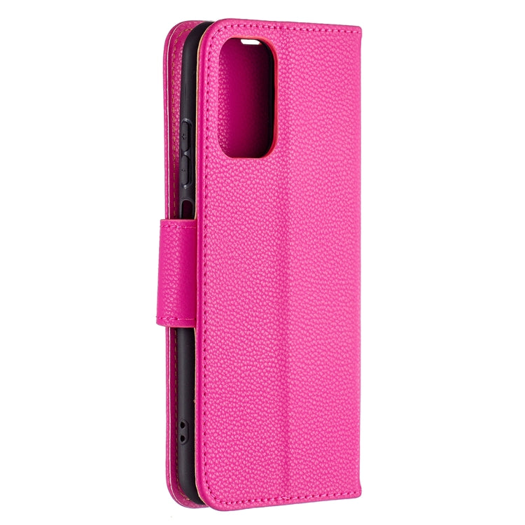 For Xiaomi Redmi Note 10 4G Litchi Texture Pure Color Horizontal Flip Leather Case with Holder & Card Slots & Wallet & Lanyard