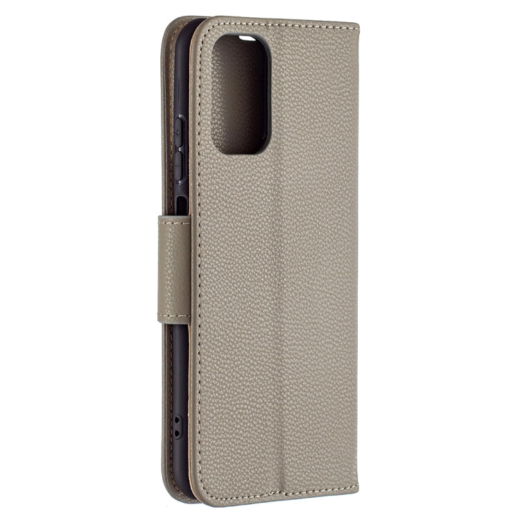 For Xiaomi Redmi Note 10 4G Litchi Texture Pure Color Horizontal Flip Leather Case with Holder & Card Slots & Wallet & Lanyard