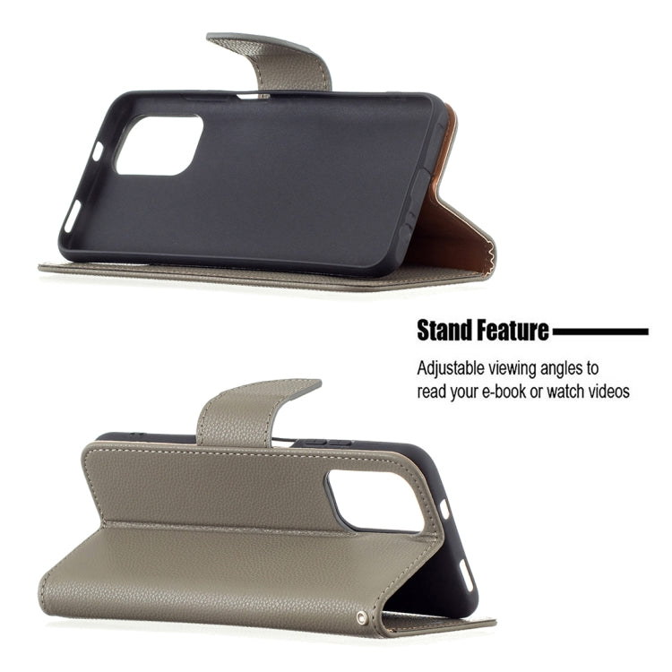 For Xiaomi Redmi Note 10 4G Litchi Texture Pure Color Horizontal Flip Leather Case with Holder & Card Slots & Wallet & Lanyard