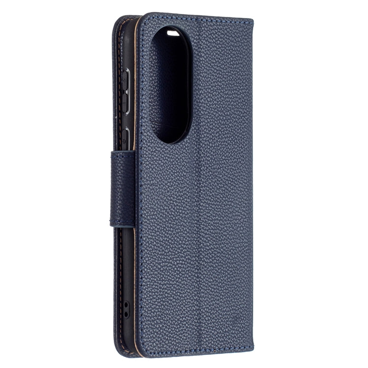 For Huawei P50 Litchi Texture Pure Color Horizontal Flip Leather Case with Holder & Card Slots & Wallet & Lanyard