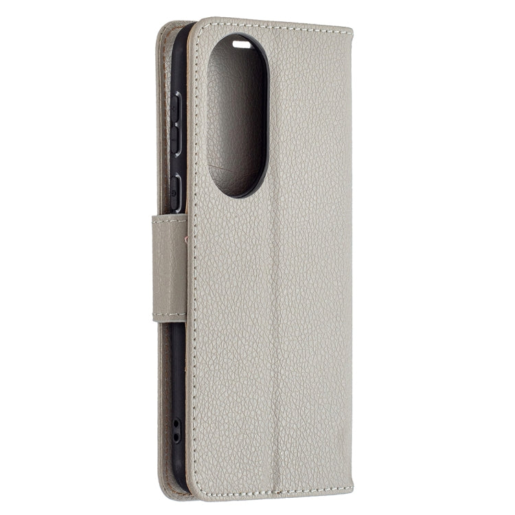 For Huawei P50 Litchi Texture Pure Color Horizontal Flip Leather Case with Holder & Card Slots & Wallet & Lanyard