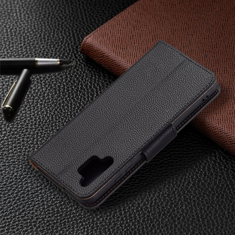 For Samsung Galaxy A32 4G Litchi Texture Pure Color Horizontal Flip Leather Case with Holder & Card Slots & Wallet & Lanyard