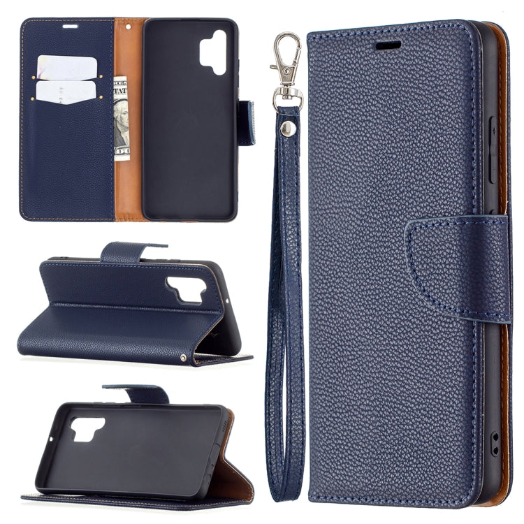 For Samsung Galaxy A32 4G Litchi Texture Pure Color Horizontal Flip Leather Case with Holder & Card Slots & Wallet & Lanyard