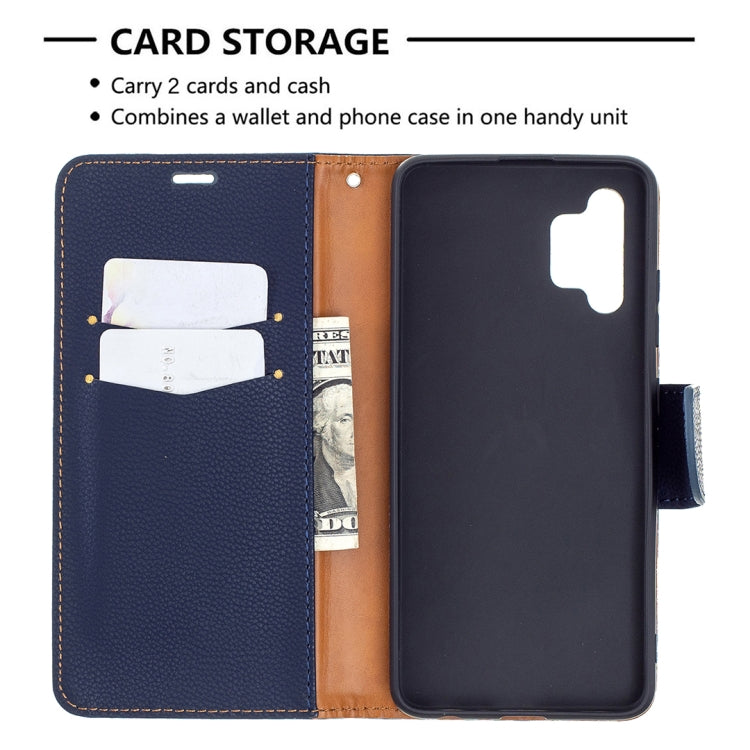 For Samsung Galaxy A32 4G Litchi Texture Pure Color Horizontal Flip Leather Case with Holder & Card Slots & Wallet & Lanyard