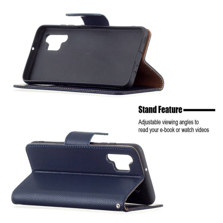For Samsung Galaxy A32 4G Litchi Texture Pure Color Horizontal Flip Leather Case with Holder & Card Slots & Wallet & Lanyard