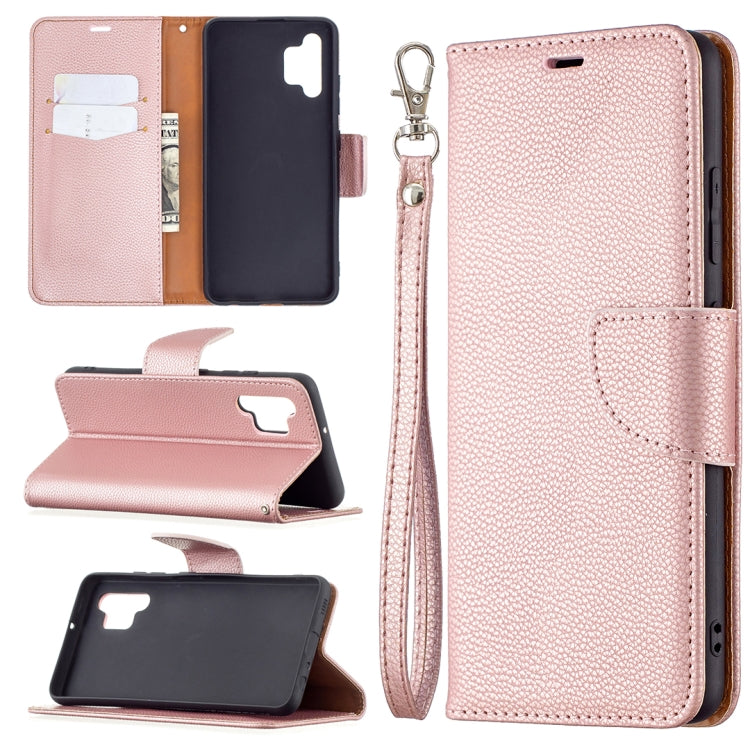 For Samsung Galaxy A32 4G Litchi Texture Pure Color Horizontal Flip Leather Case with Holder & Card Slots & Wallet & Lanyard