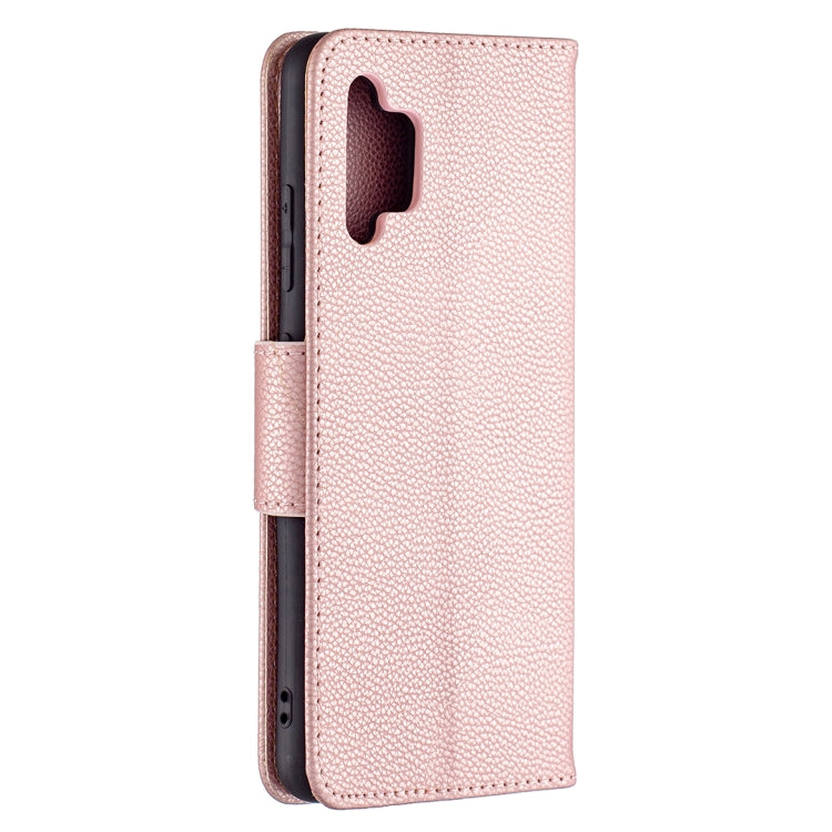 For Samsung Galaxy A32 4G Litchi Texture Pure Color Horizontal Flip Leather Case with Holder & Card Slots & Wallet & Lanyard