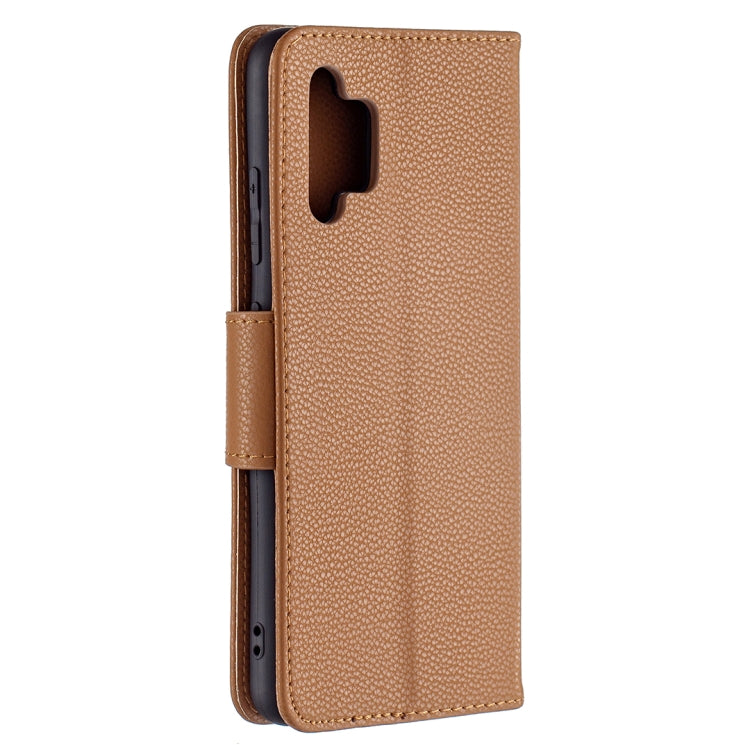 For Samsung Galaxy A32 4G Litchi Texture Pure Color Horizontal Flip Leather Case with Holder & Card Slots & Wallet & Lanyard