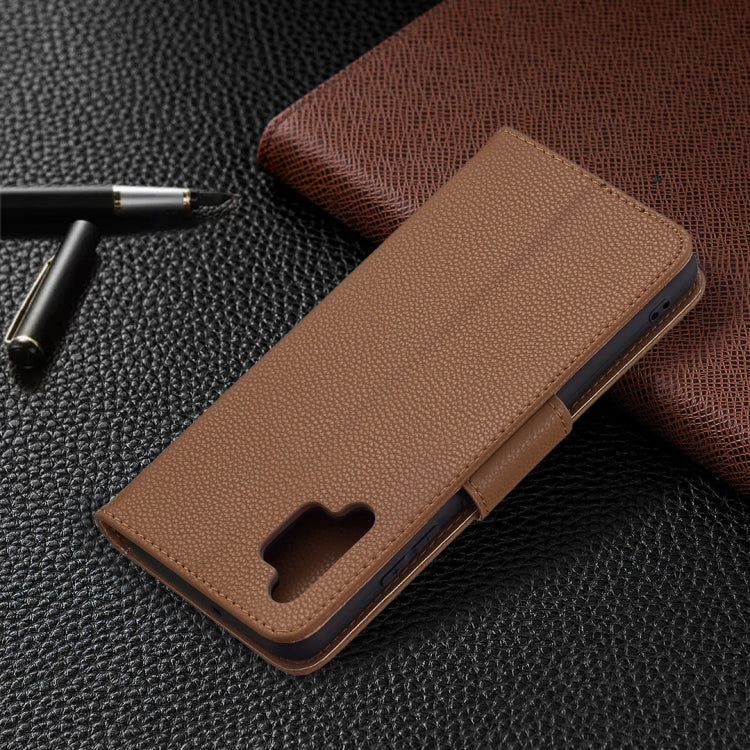 For Samsung Galaxy A32 4G Litchi Texture Pure Color Horizontal Flip Leather Case with Holder & Card Slots & Wallet & Lanyard