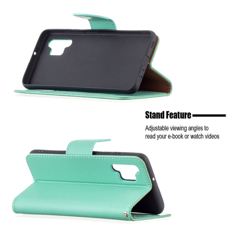 For Samsung Galaxy A32 4G Litchi Texture Pure Color Horizontal Flip Leather Case with Holder & Card Slots & Wallet & Lanyard