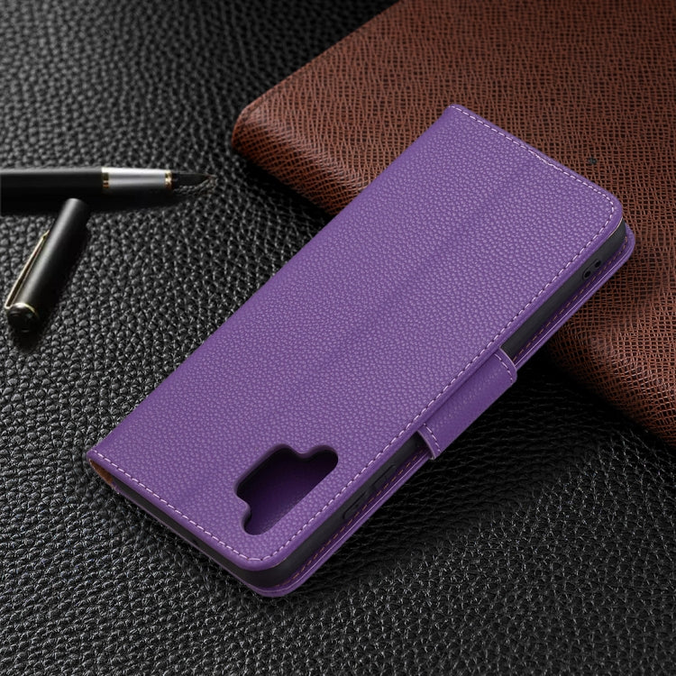 For Samsung Galaxy A32 4G Litchi Texture Pure Color Horizontal Flip Leather Case with Holder & Card Slots & Wallet & Lanyard