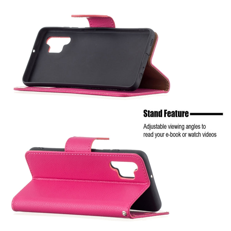 For Samsung Galaxy A32 4G Litchi Texture Pure Color Horizontal Flip Leather Case with Holder & Card Slots & Wallet & Lanyard