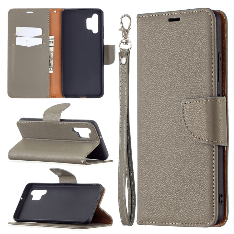 For Samsung Galaxy A32 4G Litchi Texture Pure Color Horizontal Flip Leather Case with Holder & Card Slots & Wallet & Lanyard