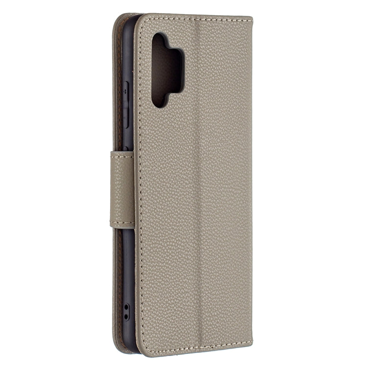 For Samsung Galaxy A32 4G Litchi Texture Pure Color Horizontal Flip Leather Case with Holder & Card Slots & Wallet & Lanyard