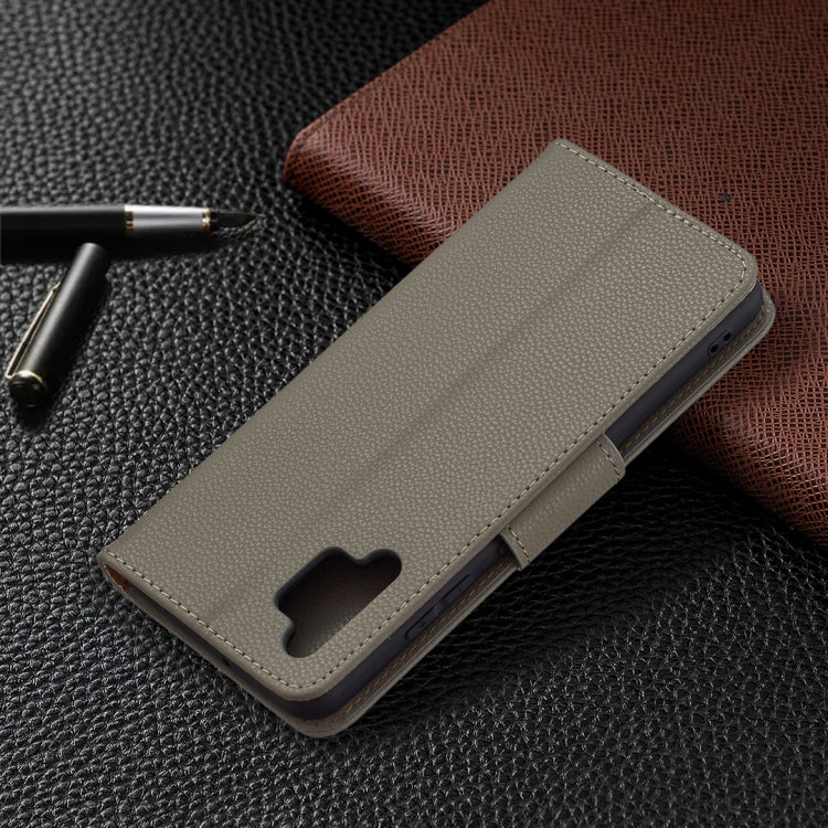 For Samsung Galaxy A32 4G Litchi Texture Pure Color Horizontal Flip Leather Case with Holder & Card Slots & Wallet & Lanyard
