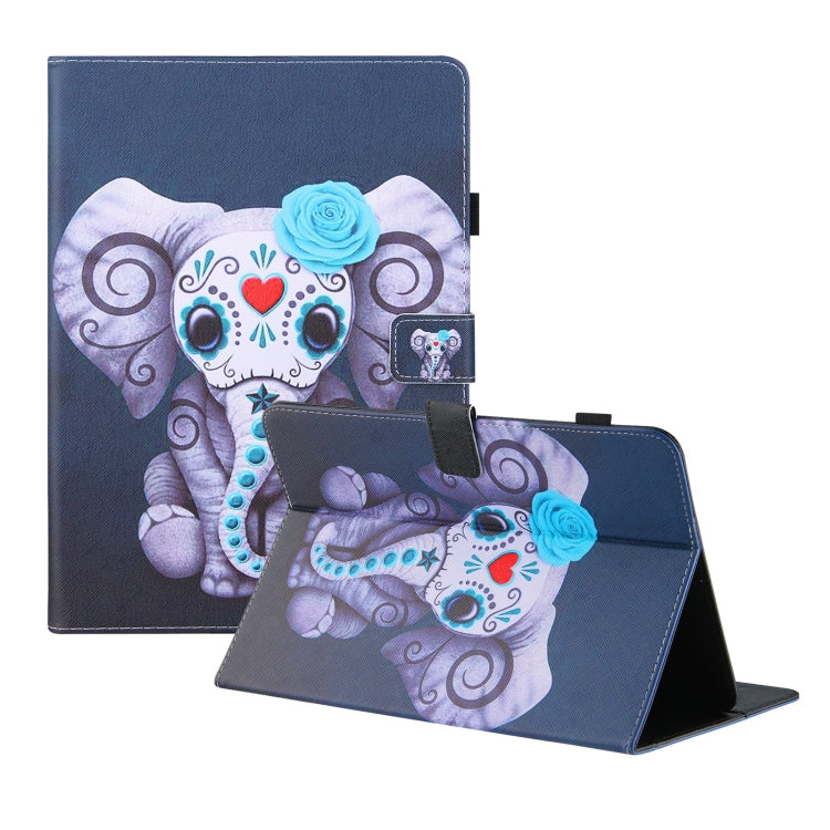 Universal Colored Drawing Horizontal Flip PU Leather Case with Holder & Card Slots & Wallet, Specification:7 inch