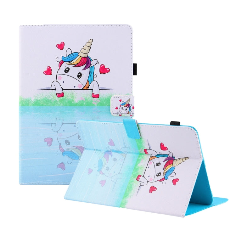 Universal Colored Drawing Horizontal Flip PU Leather Case with Holder & Card Slots & Wallet, Specification:8 inch
