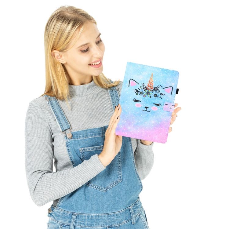 Universal Colored Drawing Horizontal Flip PU Leather Case with Holder & Card Slots & Wallet, Specification:8 inch