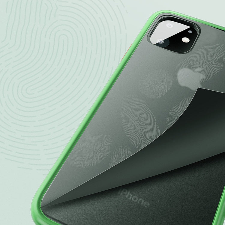 For iPhone 11 CAFELE Gorgeous Series Silicone Frame + Matte PC Board Full Coverage Anti-fall Phone Protective Case