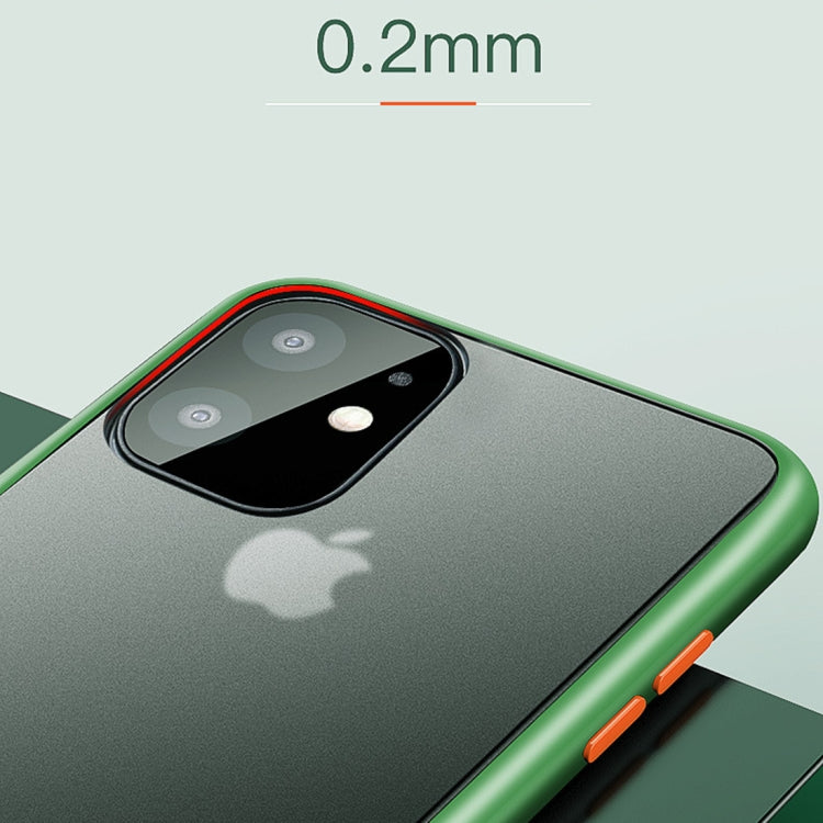 For iPhone 11 CAFELE Gorgeous Series Silicone Frame + Matte PC Board Full Coverage Anti-fall Phone Protective Case