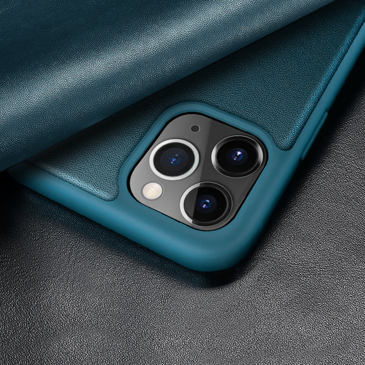 For iPhone 11 Pro Max Magnetic Side Window View Shockproof Horizontal Flip Leather Case