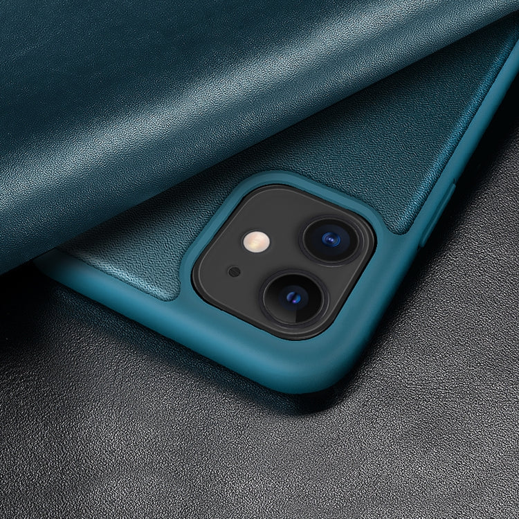 For iPhone 12 mini Magnetic Side Window View Shockproof Horizontal Flip Leather Case