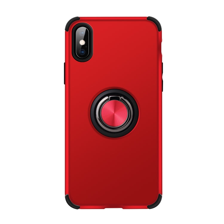 For iPhone XS / X Cool Series Shockproof TPU + PC Protective Case with Invisible Ring Holder