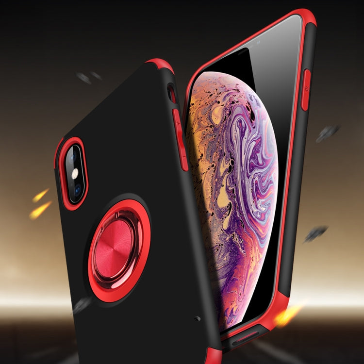 For iPhone XS / X Cool Series Shockproof TPU + PC Protective Case with Invisible Ring Holder