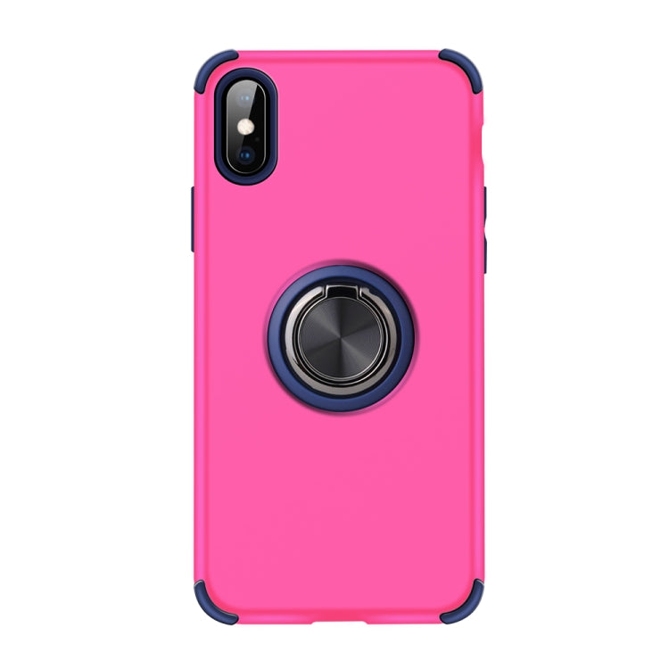 For iPhone XS / X Cool Series Shockproof TPU + PC Protective Case with Invisible Ring Holder