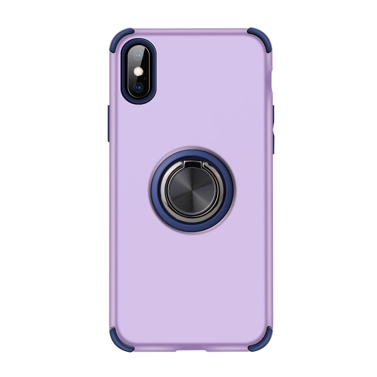 For iPhone XS / X Cool Series Shockproof TPU + PC Protective Case with Invisible Ring Holder