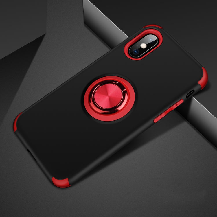 For iPhone XS Max Cool Series Shockproof TPU + PC Protective Case with Invisible Ring Holder
