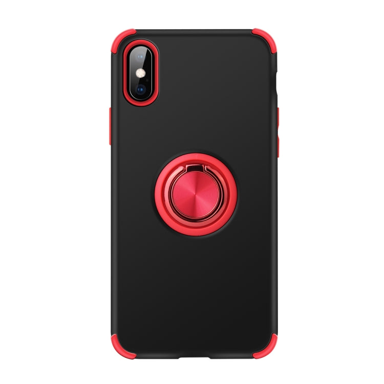 For iPhone XS Max Cool Series Shockproof TPU + PC Protective Case with Invisible Ring Holder