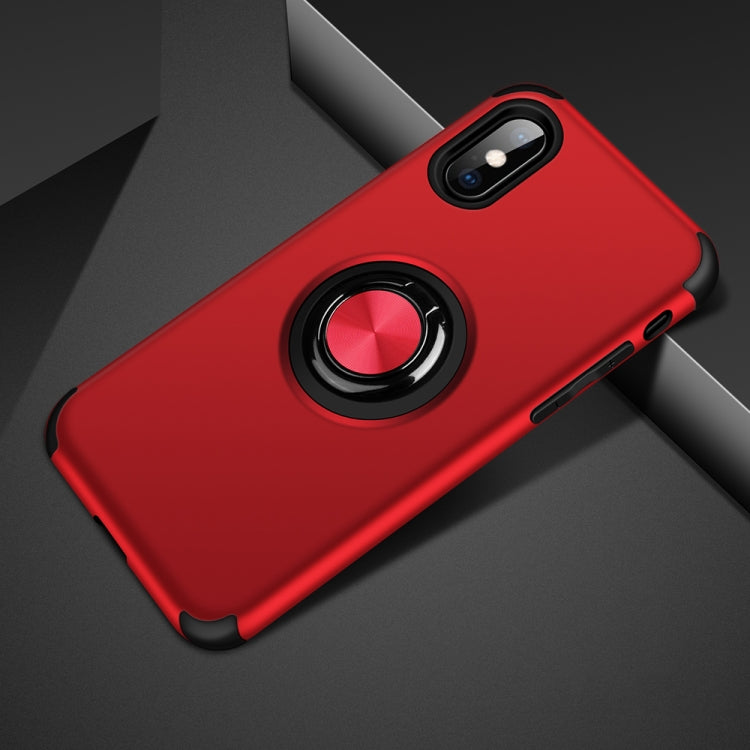 For iPhone XS Max Cool Series Shockproof TPU + PC Protective Case with Invisible Ring Holder