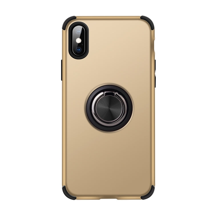 For iPhone XS Max Cool Series Shockproof TPU + PC Protective Case with Invisible Ring Holder