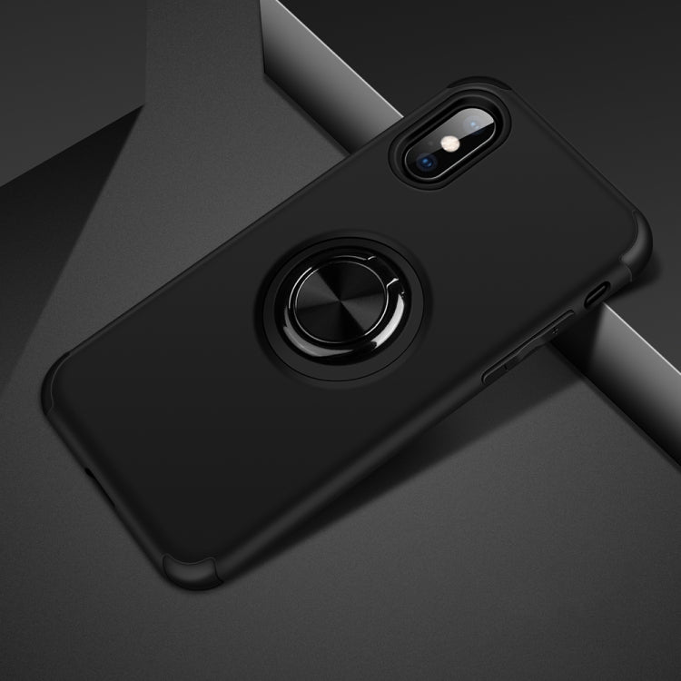 For iPhone XS Max Cool Series Shockproof TPU + PC Protective Case with Invisible Ring Holder