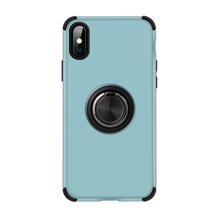 For iPhone XS Max Cool Series Shockproof TPU + PC Protective Case with Invisible Ring Holder