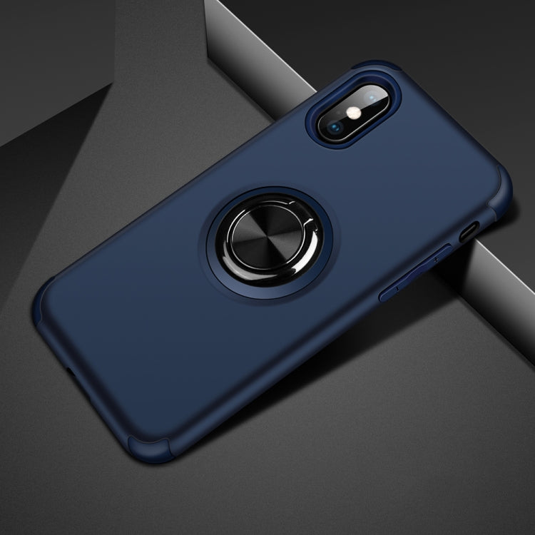 For iPhone XS Max Cool Series Shockproof TPU + PC Protective Case with Invisible Ring Holder
