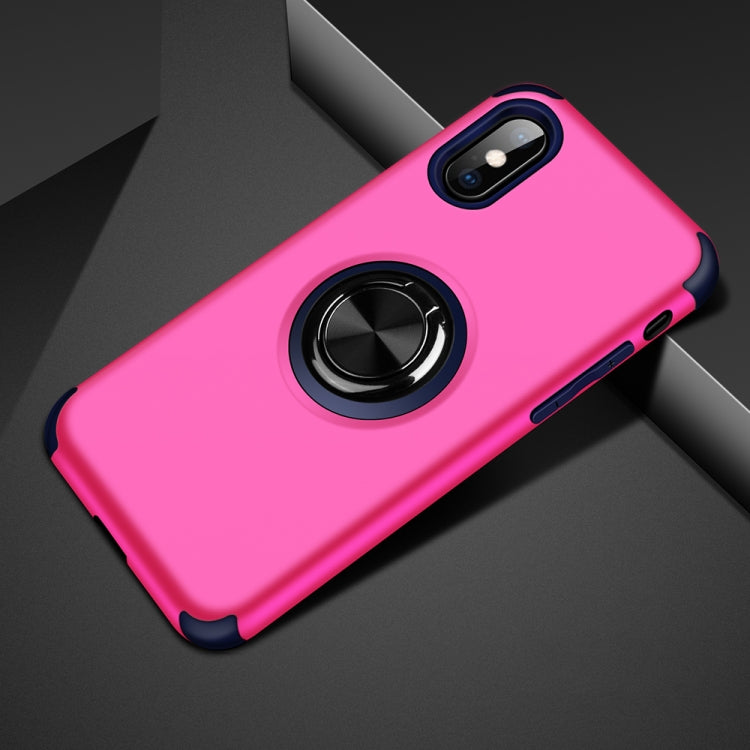 For iPhone XS Max Cool Series Shockproof TPU + PC Protective Case with Invisible Ring Holder