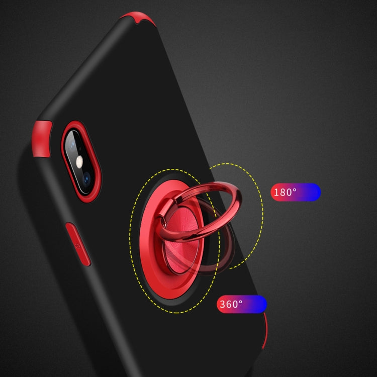 For iPhone XS Max Cool Series Shockproof TPU + PC Protective Case with Invisible Ring Holder