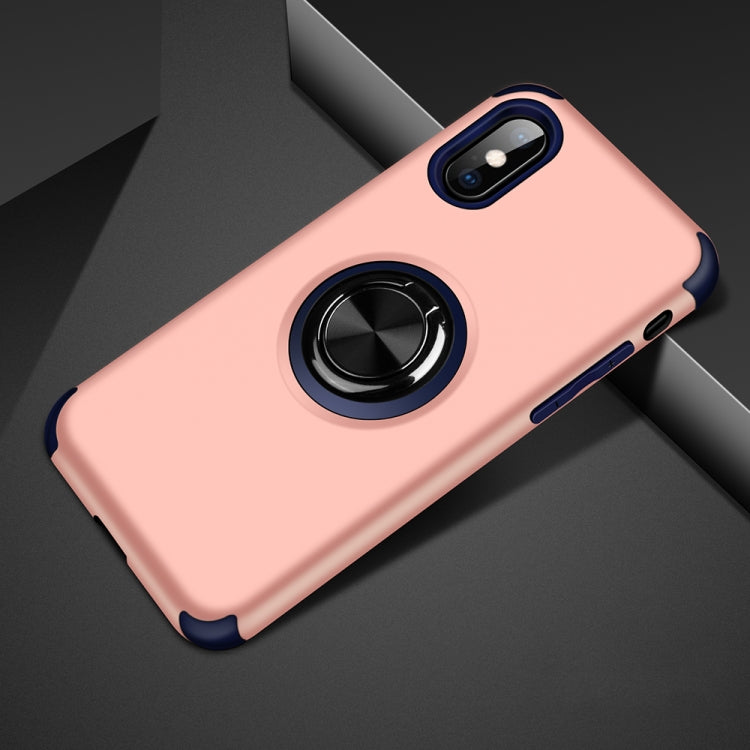 For iPhone XS Max Cool Series Shockproof TPU + PC Protective Case with Invisible Ring Holder