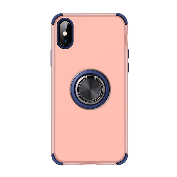 For iPhone XS Max Cool Series Shockproof TPU + PC Protective Case with Invisible Ring Holder