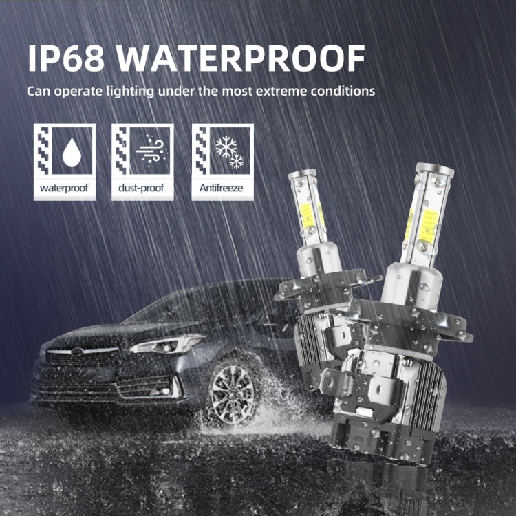 M5 H4 / HB2 / 9003 2 PCS DC9-36V / 25W / 6000K / 2500LM IP68 Waterproof Car LED Headlight(Cold White Light)